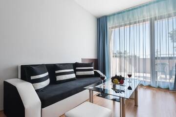 Фото номера Апартаменты с 1 спальней и видом на море Апарт-отели 1-st Line Izvora Sea View Apartments on Golden Sands г. Золотые Пески 12