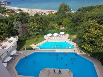 Фото номера Двухместный номер с 1 кроватью, вид на море (для 2 взрослых и 1 ребенка) Отель Complex Magnolia - All Inclusive г. Золотые Пески 6