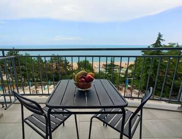 Фото номера Standard Twin Room with Balcony and Sea View (2 Adults + 1 Child) Отель Luna Hotel - Balneo &amp; Spa г. Золотые Пески 2