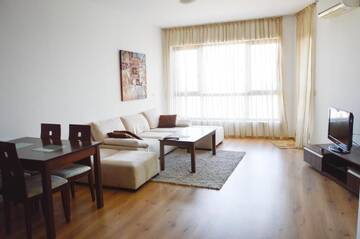 Фото номера Апартаменты с 1 спальней и балконом с видом на море Апарт-отели Cabacum Beach Residence г. Золотые Пески 15